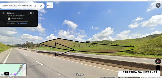 Terreno de 100.000m² na BR-040, Juiz de Fora/MG - Oportunidade única!