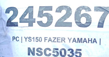 Yamaha Fazer ED 2013 - Placa NSC5035 - Regular e Ativo