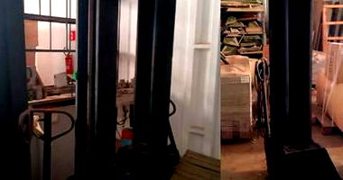 4 Elevadores Paleteira Industriais de Coluna para Restauração