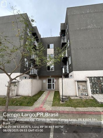 Apartamento com 43,61m² em Campo Largo/PR