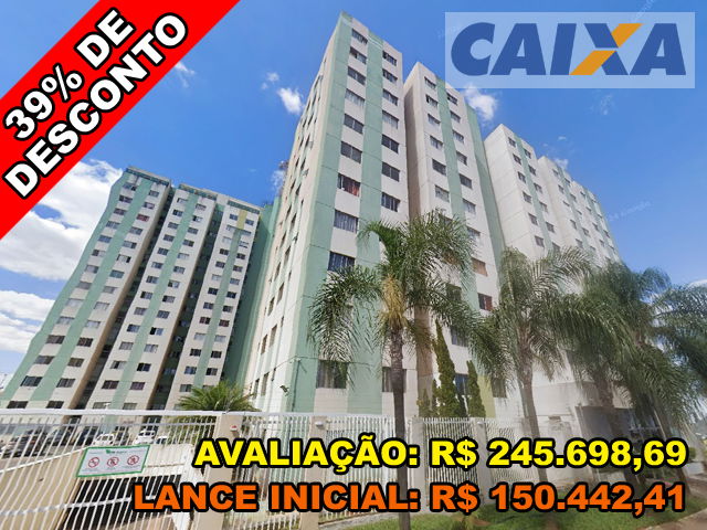 Apartamento 44,59m² com 1 vaga de garagem, desocupado