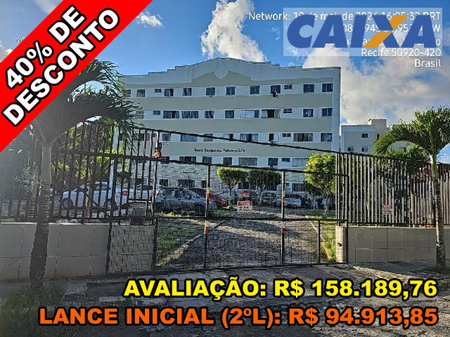 Apartamento 2 quartos, 2 banheiros, 47,82m² privativos