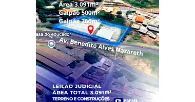 Galpões em Nova Lima/MG - Área de 3.091m²