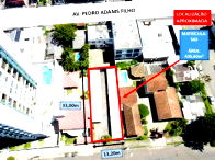Terreno plano com 435,60m² para estacionamento, desocupado