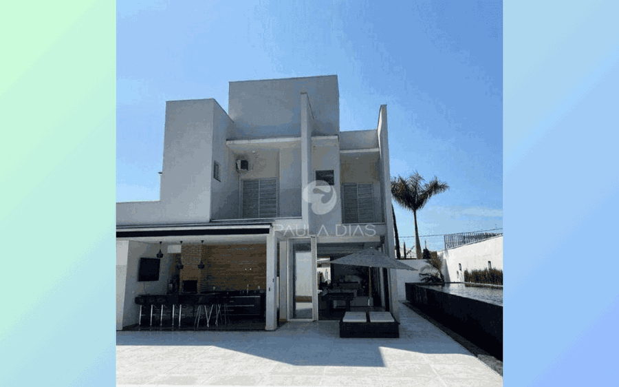 Casa de Condomínio 3 suítes, 5 banheiros, 1 vaga, 378m² construída