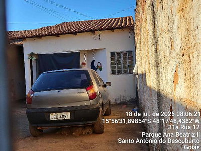 Casa com 2 Quartos e Varanda em Santo Antônio do Descoberto