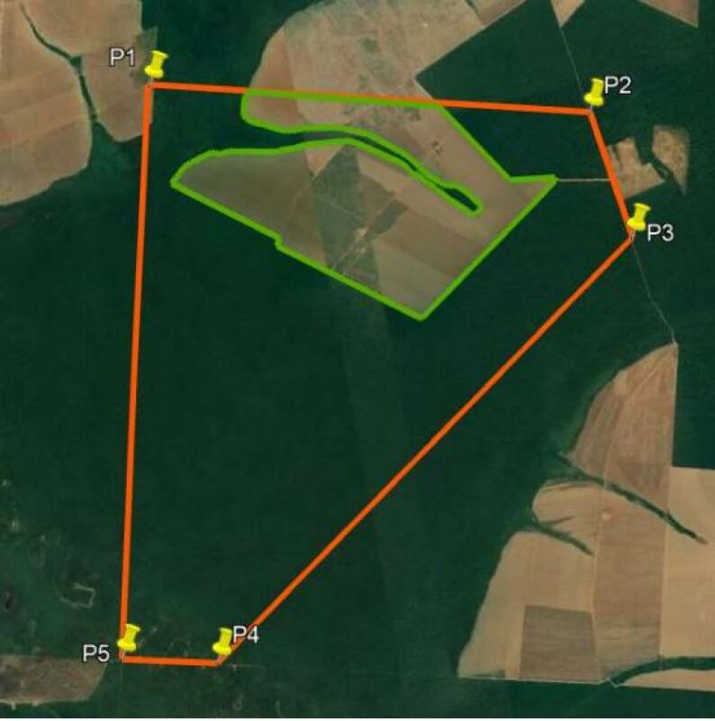 Terreno Rural com Benfeitorias em Fazenda Duas Estrelas