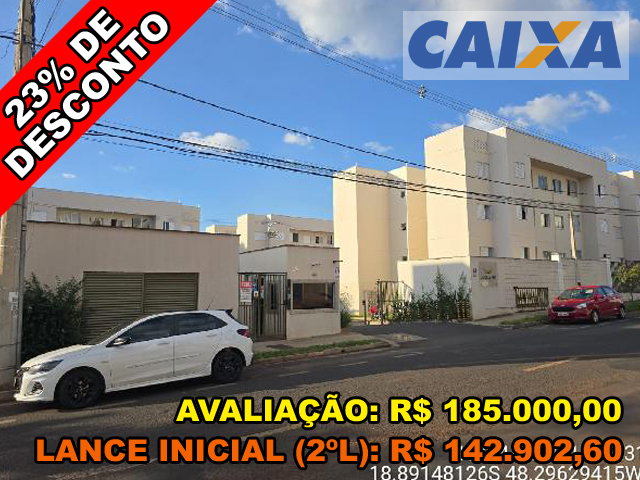 Apartamento 2 quartos com 1 vaga em Uberlândia/MG