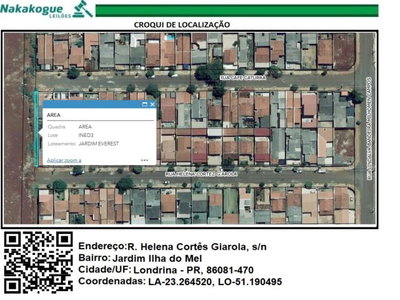 Lote 269 - Área Inedificável 127,70m² em Londrina/PR