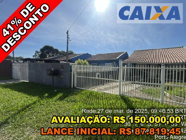 Casa com 2 quartos e 1 vaga em Viamao/RS