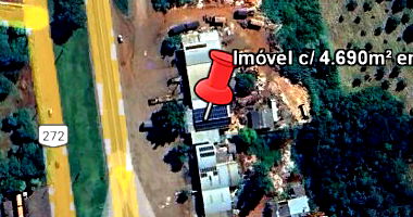 Terreno com 4.690m² e Benfeitorias em Jardim Alegre/PR