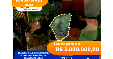 Gleba de Terras em Guaxupé com Pasto e Cafezal