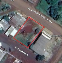 Terreno urbano 557m² pronto para construção em Santa Maria do Oeste