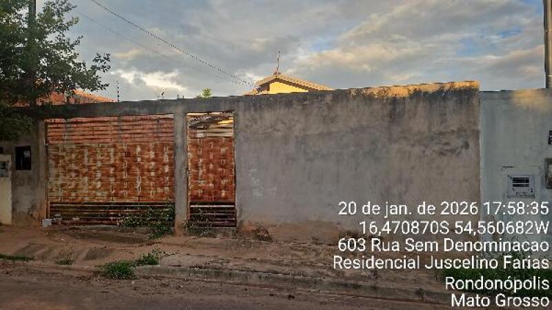Casa com 2 quartos e 1 banheiro em Rondonópolis-MT