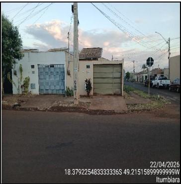 Casa com 2 quartos, 58,5m² e terreno de 123m² em Itumbiara/GO