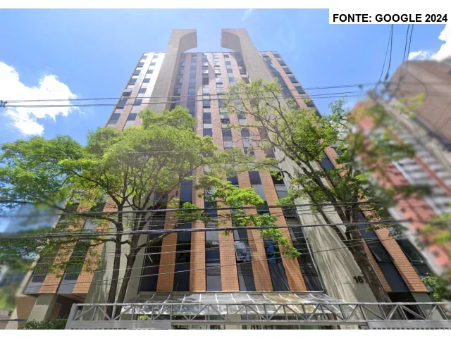 Escritório de 154,11m² com 3 vagas no 8º andar