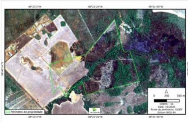 Gleba de terras com 131,7576 ha, ocupada