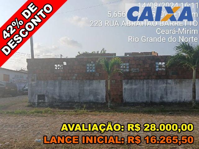 Casa com 2 Quartos em Ceará-Mirim/RN