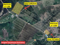 Terreno com 157,245 m² e casa de 110 m² em Palmares do Sul