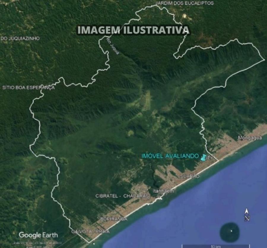 Terreno com área construída em Itanhaém