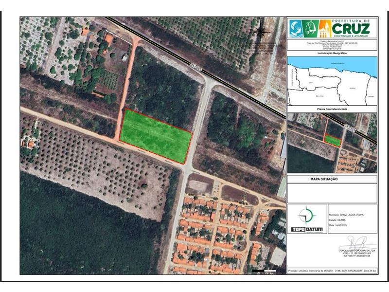 Terreno Irregular com 10.031,71 m² em Cruz/CE