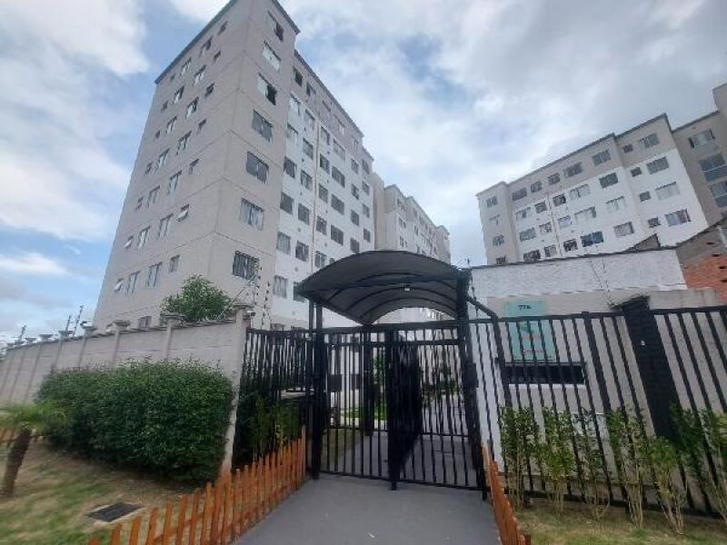 Apartamento 2 quartos 41,56m² com banheiro e sala, desocupado
