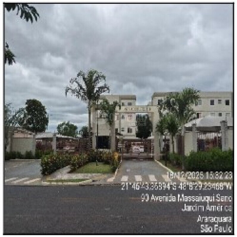 Apartamento 39,3m² com 1 vaga em Araraquara/SP