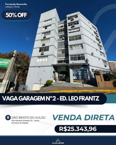 Vaga de Garagem nº2 Ed. Leo Frantz - 25m² útil