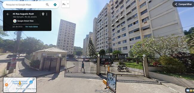 Apartamento com 2 quartos, sala, cozinha e área de serviço