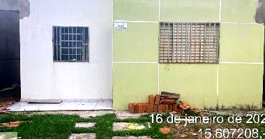 Casa com 2 quartos, banheiro, área construída 41,39 m², desocupada