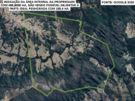 Parte ideal de fazenda com 169,4 hectares