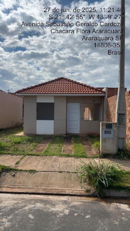 Casa em Araraquara/SP com 2 quartos e 200m² de terreno