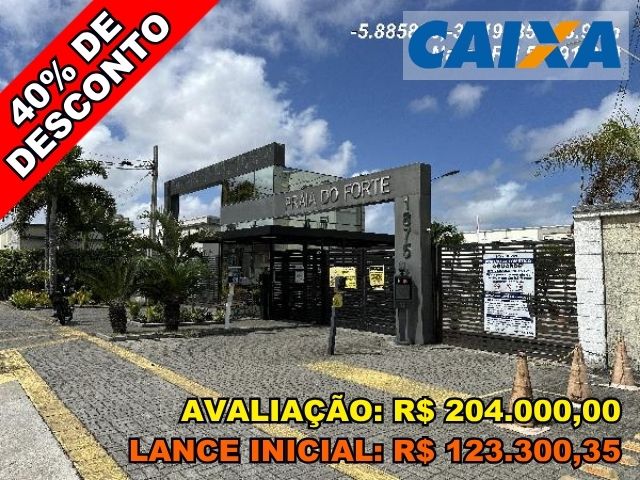 Apartamento com 2 Quartos e Vaga de Garagem em Natal/RN