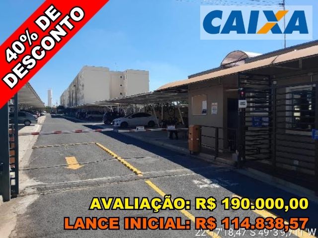 Apartamento com 2 quartos e vaga de garagem em Bauru