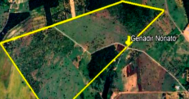 Área Rural com 122,81,91ha