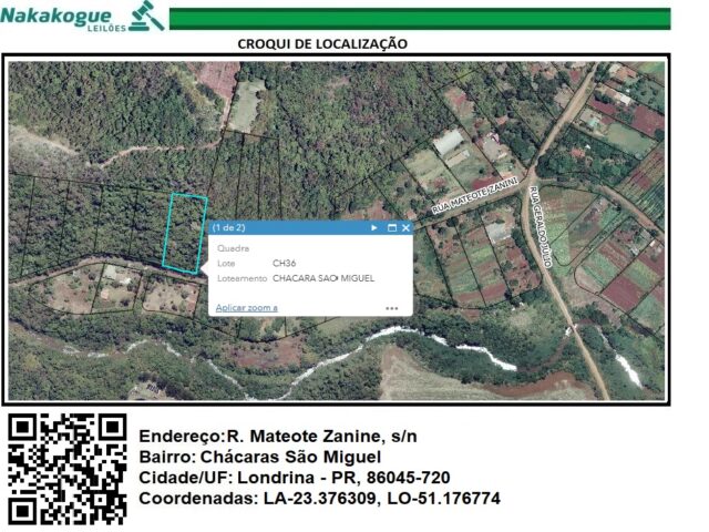 Chácara com 5.678,64m² - Lote 115