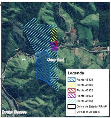 Área Rural Desocupada de 45,07ha em Cerro Azul/PR