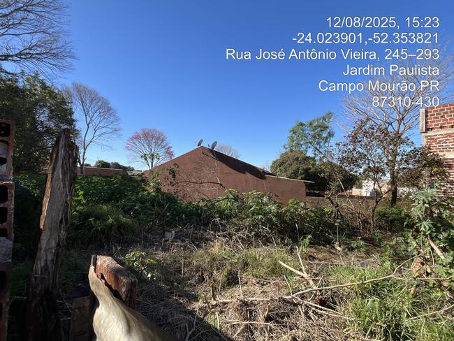 Terreno de 201,75 m² no Jardim Paulista, Campo Mourão