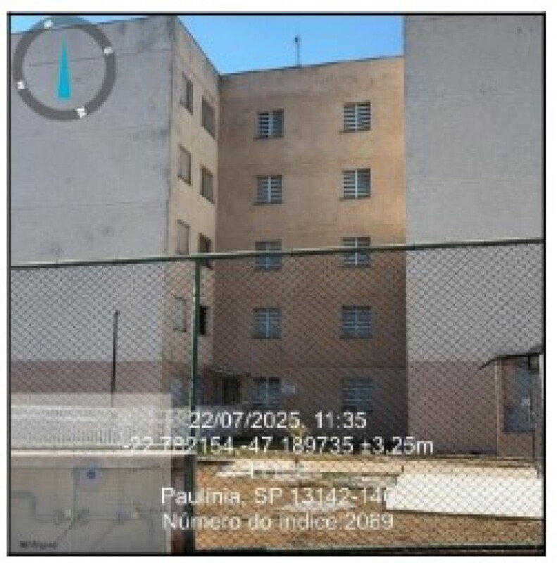 Apartamento em Paulínia com 2 quartos e 49.27m²