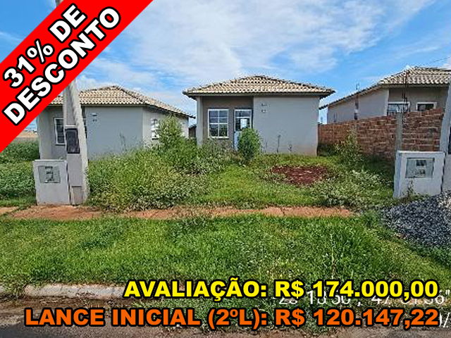 Casa 2 quartos com varanda, área construída 44,44m², 1 vaga
