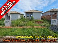 Casa 2 quartos com varanda, área construída 44,44m², 1 vaga