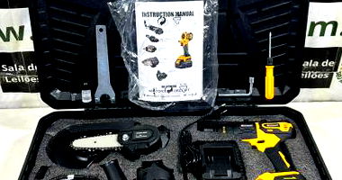 Kit Maleta 5 em 1 com Martelete e Mini Motosserra