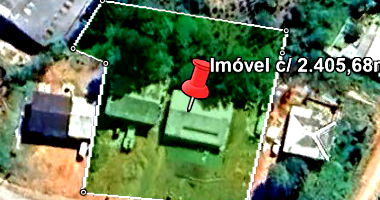 Lote urbano com 2.405,68m², terreno amplo, desocupado