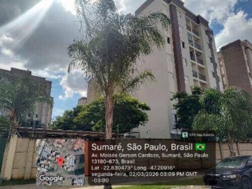 Apartamento 2 dormitórios, 1 vaga, 67m² - Sumaré/SP