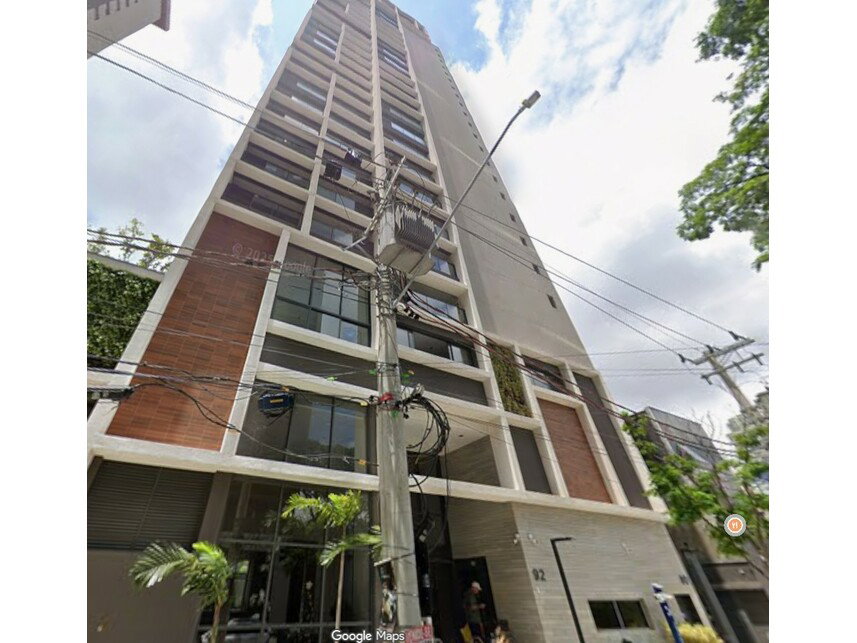 Studio com 25,34m² útil, 9º andar, Jardim das Acácias