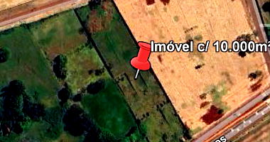 Terreno com 10.000m² na Gleba Lindóia, com fundações iniciadas e muro
