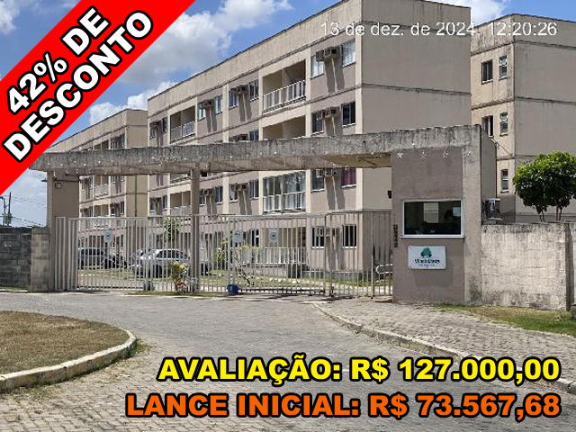 Apartamento 2 quartos com varanda, 1 vaga, 45.9m² privativos