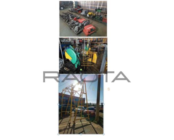 Máquinas e ferramentas industriais em leilão