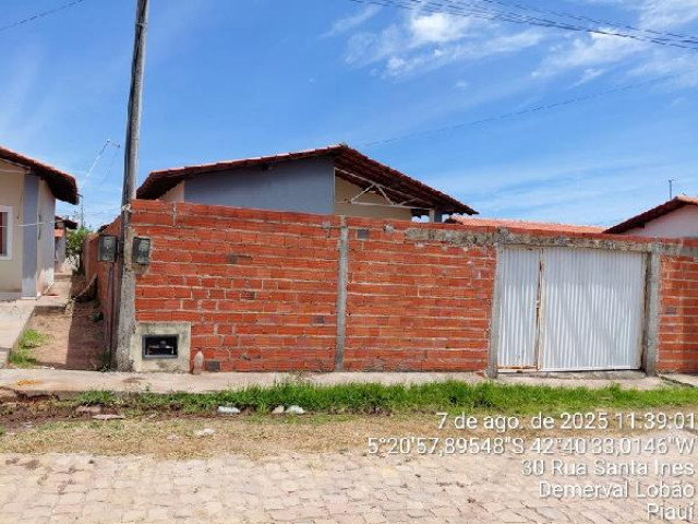Casa com 2 quartos em Demerval Lobão/PI