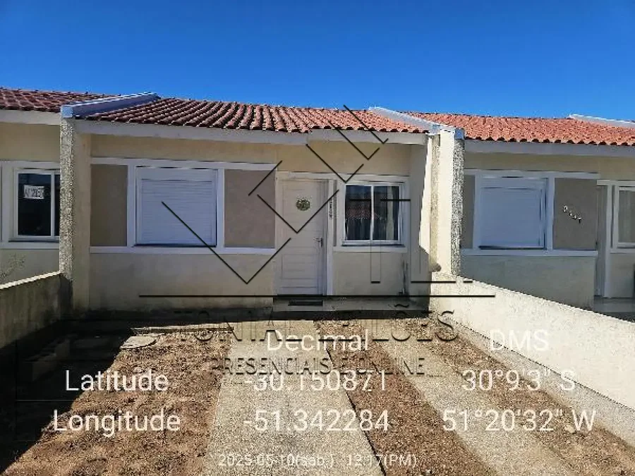 Casa em Guaíba/RS com 2 quartos e 45.83m² de área construída